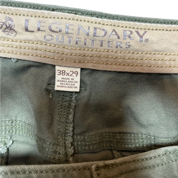 Green Chinos with Straight Leg and Flat Front - Picture 3 of 3